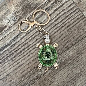 Green and Gold Turtle Keychain
